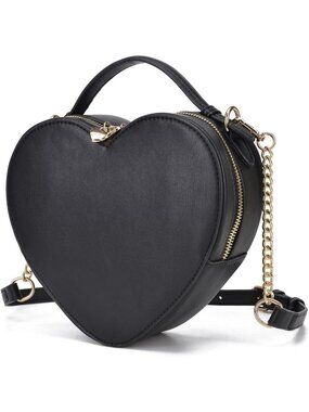 Heart Shape Crossbody Purse for Women | Cute Valentine's Handbag & Zip-Around
